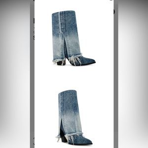 Steve Madden LIVVY DENIM FABRIC Jean boots